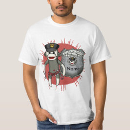 Sock Monkey Police Tシャツ