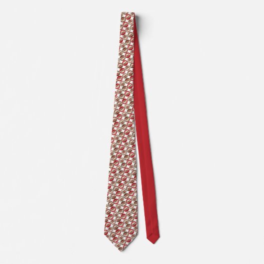 Sock Monkey Pop Culture Custom Necktie Tie ネクタイ (正面)