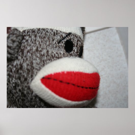Sock Monkey Print ポスター (正面)