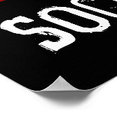 Sock Monkey Red Black Posterにそれを責める ポスター (角)