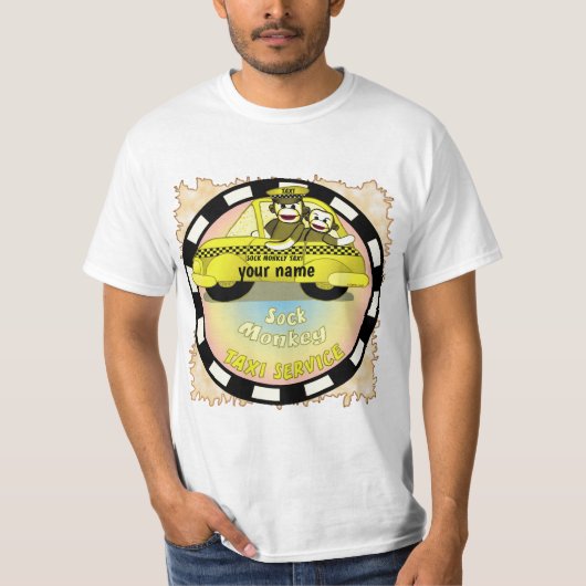 Sock Monkey Taxi Tシャツ (正面)