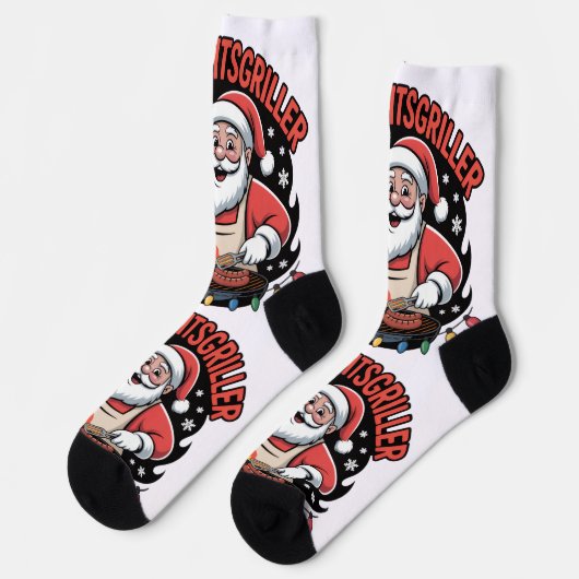 Socken mit Weihnachtsmotiv ソックス (左)