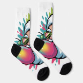 Socken mit Weihnachtsmotiv-Santa Claus ソックス (右)