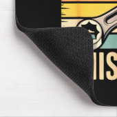 Socket Wrench Whisperer Retro Mechanic Crew Auto T マウスパッド (コーナー)