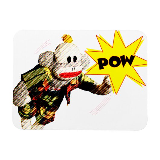 SockMonkeyすごい Hero マグネット (横)