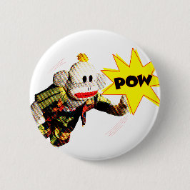 SockMonkeyの極度の英雄 缶バッジ