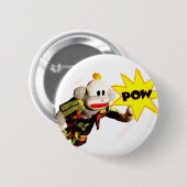 SockMonkeyの極度の英雄 缶バッジ (正面&裏面)