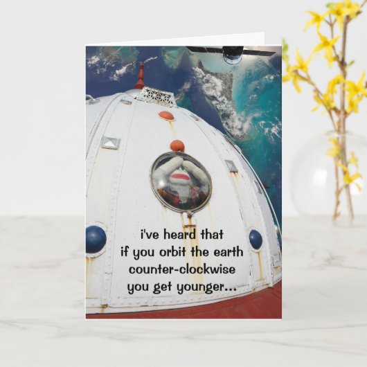 SockMonkey宇宙 カード (黄色い花)