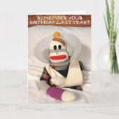SockMonkey誕生日冒険 カード (正面)