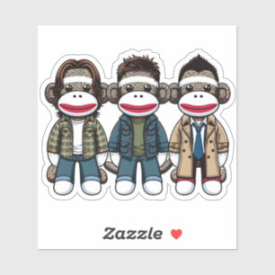 SockMonkey Hunter Brothersとその天使の友人 シール