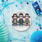 SockMonkey Hunter Brothersとその天使の友人 ペーパープレート (パーティー)
