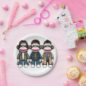 SockMonkey Hunter Brothersとその天使の友人 ペーパープレート (パーティー)