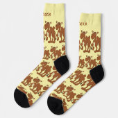 Socks Bactrian Camel Design ソックス (左)