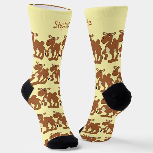 Socks Bactrian Camel Design ソックス (傾斜あり)