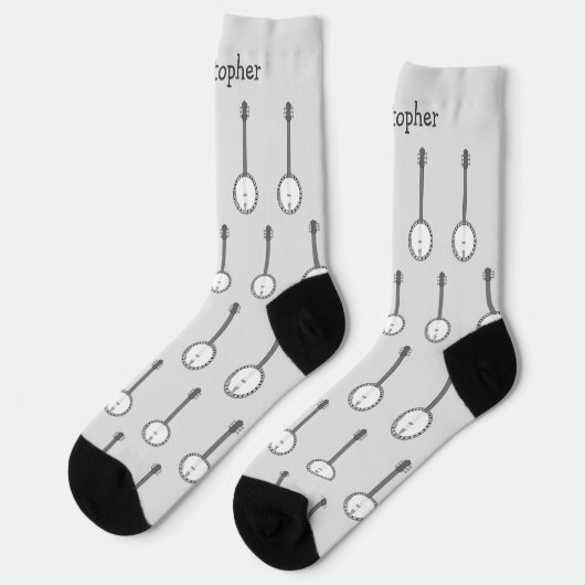 Socks Banjo Design ソックス (左)