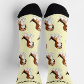 Socks Beagle Dog Design ソックス (上部)