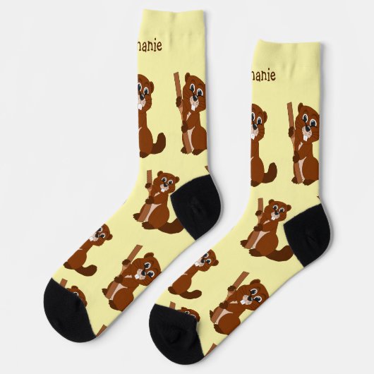 Socks Beaver Design ソックス (左)