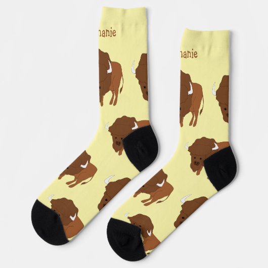 Socks Bison Design ソックス (左)