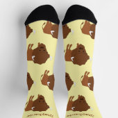 Socks Bison Design ソックス (上部)