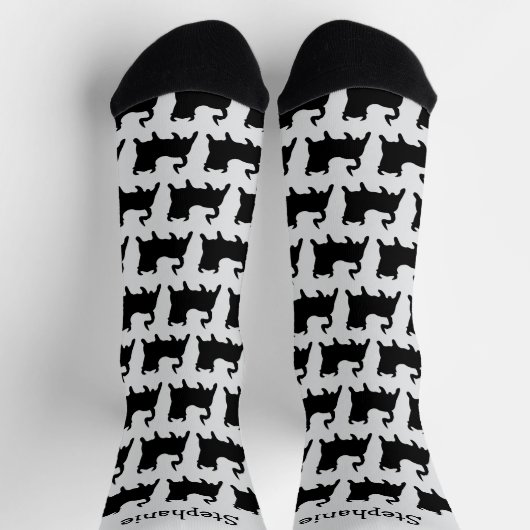 Socks Black Bull Design ソックス (上部)