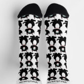 Socks Black Cat Design ソックス (上部)