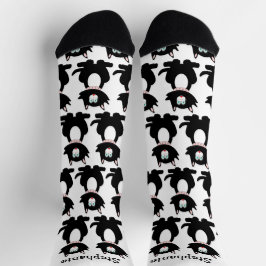 Socks Black Cat Design ソックス