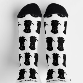 Socks Black Labrador Dog Design ソックス