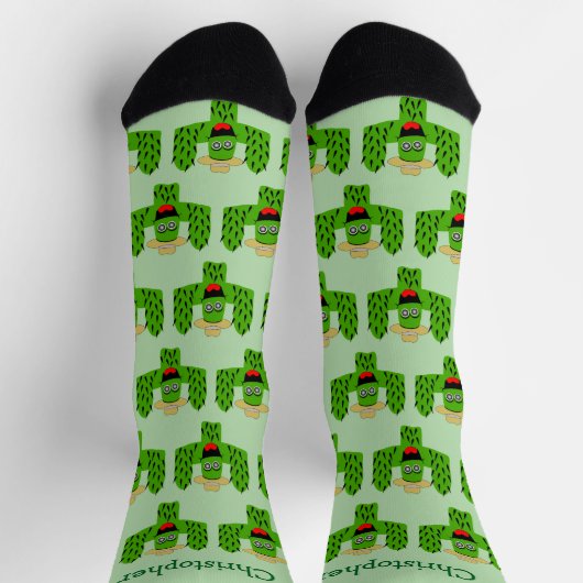 Socks Cactus Design ソックス (上部)