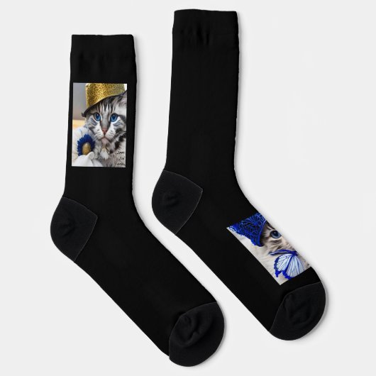#Socks cats 3&4ハットモデル猫の目 ソックス (右)