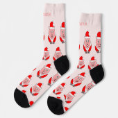 Socks Christmas Pig Design ソックス (左)