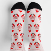 Socks Christmas Pig Design ソックス (上部)