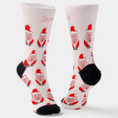 Socks Christmas Pig Design ソックス (傾斜あり)