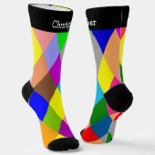 Socks Colourful Diamonds Design ソックス (傾斜あり)