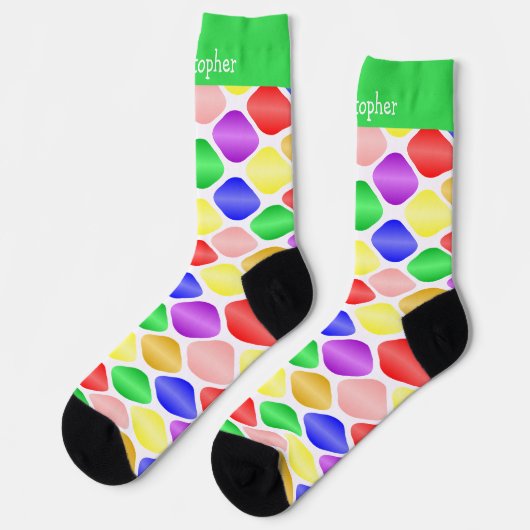 Socks Colourful Ovals Design ソックス (左)