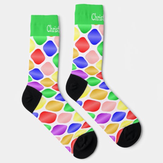 Socks Colourful Ovals Design ソックス (右)