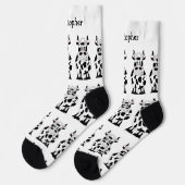 Socks Cow Design ソックス (左)