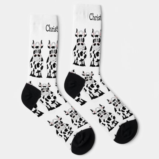 Socks Cow Design ソックス (右)