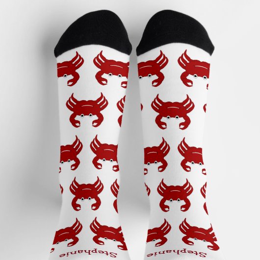 Socks Crab Design ソックス (上部)