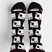 Socks Deck Of Cards Four Aces Design ソックス (上部)