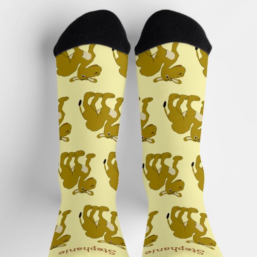Socks Dromedary Camel Design ソックス (上部)