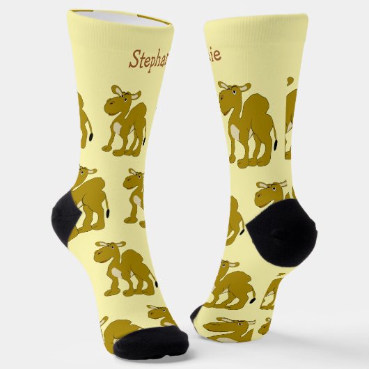 Socks Dromedary Camel Design ソックス (傾斜あり)