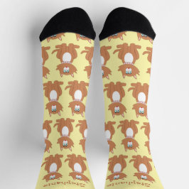 Socks Ginger Cat Design ソックス