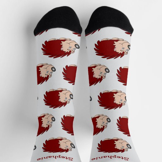 Socks Hedgehog Design ソックス (上部)