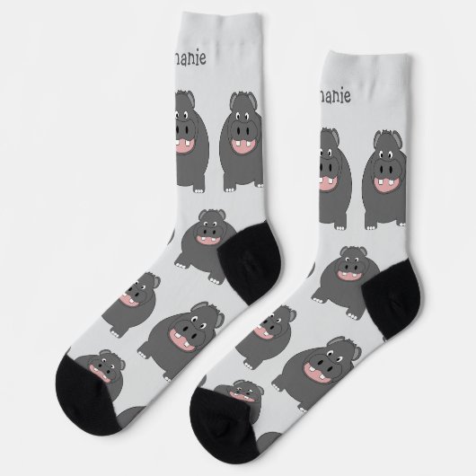 Socks Hippopotamus Design ソックス (左)