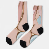 Socks in stylish abstract graphic ソックス (左)