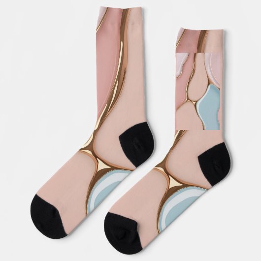 Socks in stylish abstract graphic ソックス (左)