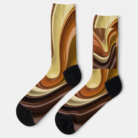 Socks in stylish abstract graphic ソックス (左)