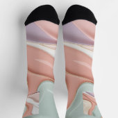 Socks in stylish abstract graphic ソックス (上部)