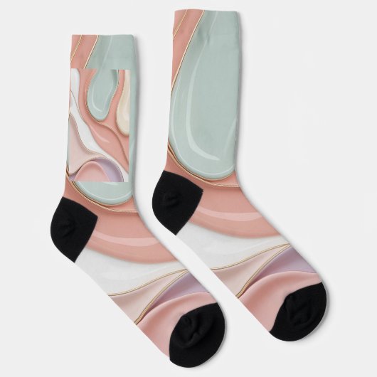 Socks in stylish abstract graphic ソックス (右)