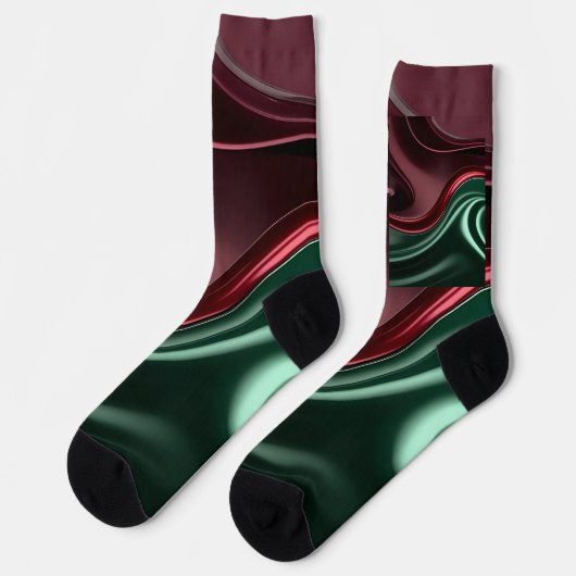 Socks in stylish abstract graphic ソックス (左)